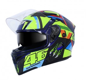 CASCO INTEGRAL JCH MOTOS AZUL